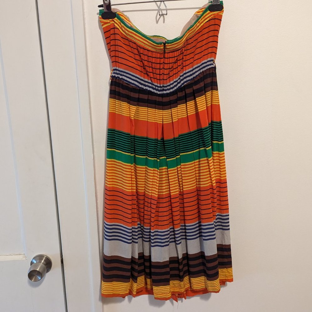 Anthropologie Plenty by Tracy Reese "Striped Stripes" Sleeveless Silk Dress - Picture 7 of 12